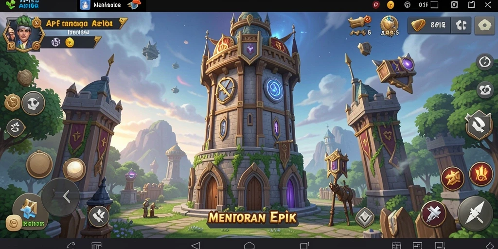 Gambaran gameplay seru Tower Defense di API66.