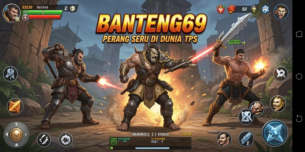Tampilan gameplay seru BANTENG69 dengan aksi menegangkan.