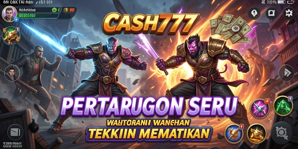 Tampilan aksi mendebarkan dalam pertarungan CASH777.