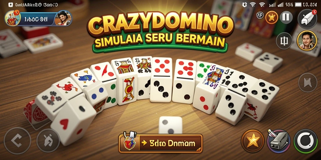 Gameplay seru dan interaktif di CRAZYDOMINO.