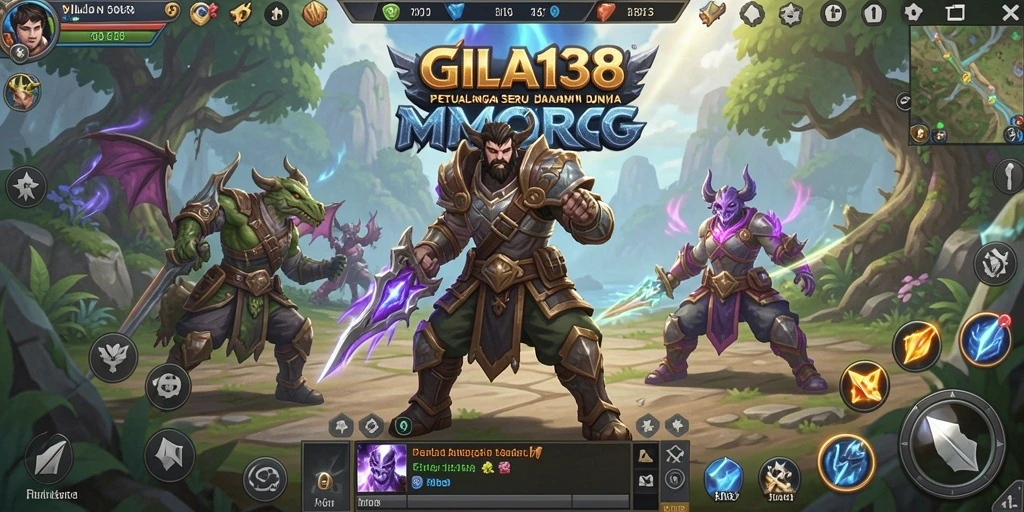 Gameplay GILA138 yang penuh aksi dan petualangan MMORPG.