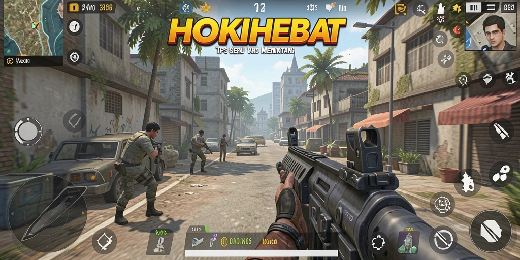 Gameplay seru HOKIHEBAT dengan pertarungan intens di lapangan.