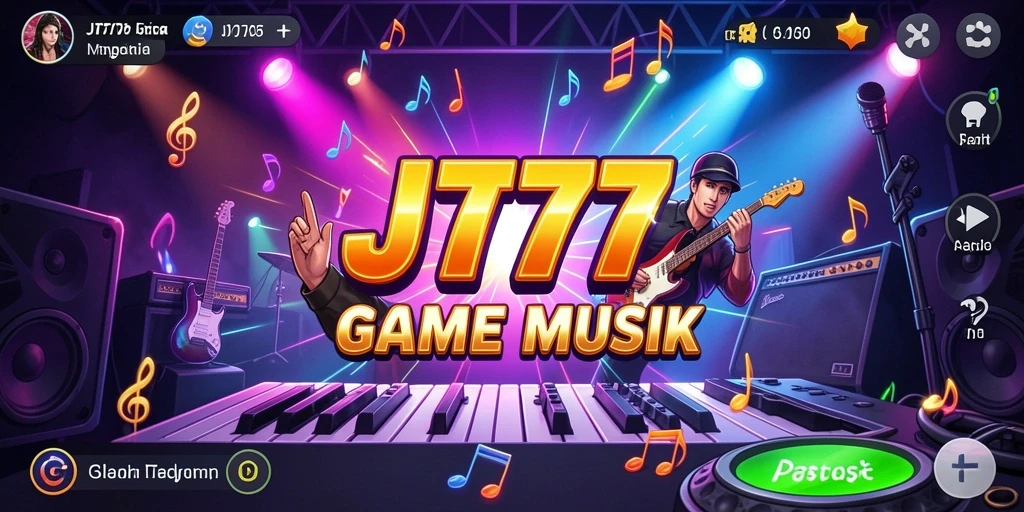 Tampilan gameplay JT777 menampilkan aksi musik yang seru dan interaktif.