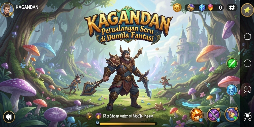 Tampilan gameplay KAGANDAN yang penuh aksi dan petualangan.