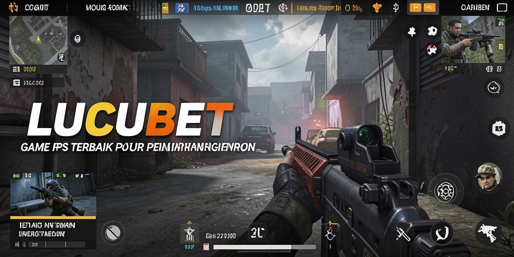 Screenshot menampilkan aksi intens dari gameplay FPS LUCUBET.