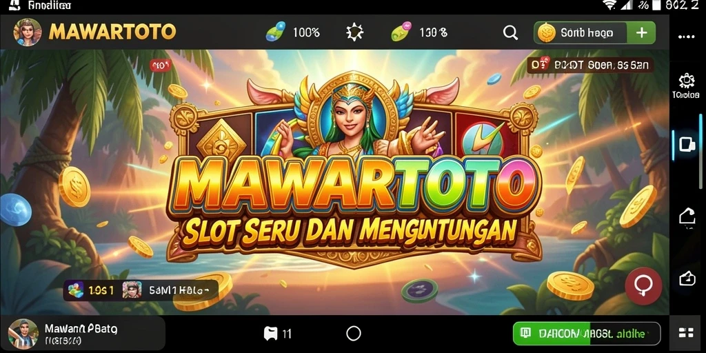 Tampilan gameplay mengesankan dari MAWARTOTO Slot.