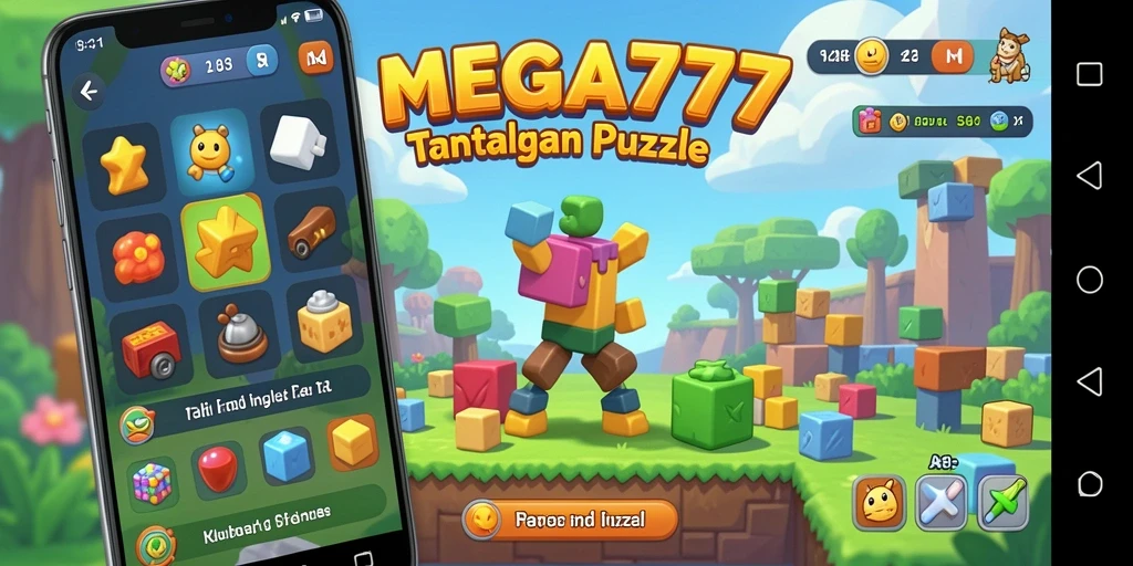 Tampilan gameplay menarik dari MEGA777 dengan berbagai level puzzle.