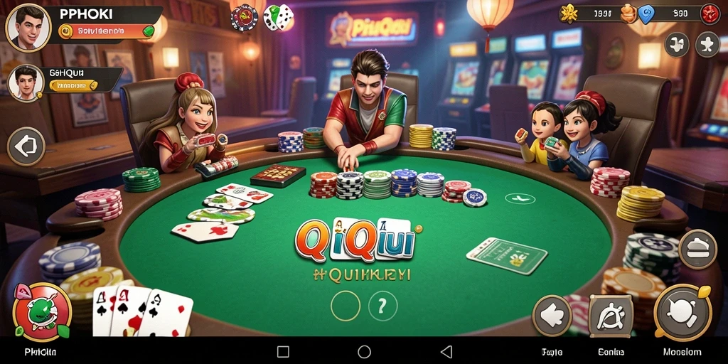 Gameplay seru dan menarik dari PPHOKI di QiuQiu.