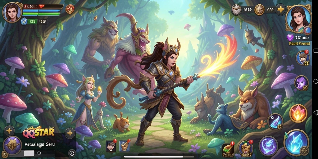 Gameplay menarik dari QQSTAR yang penuh petualangan dan tantangan.