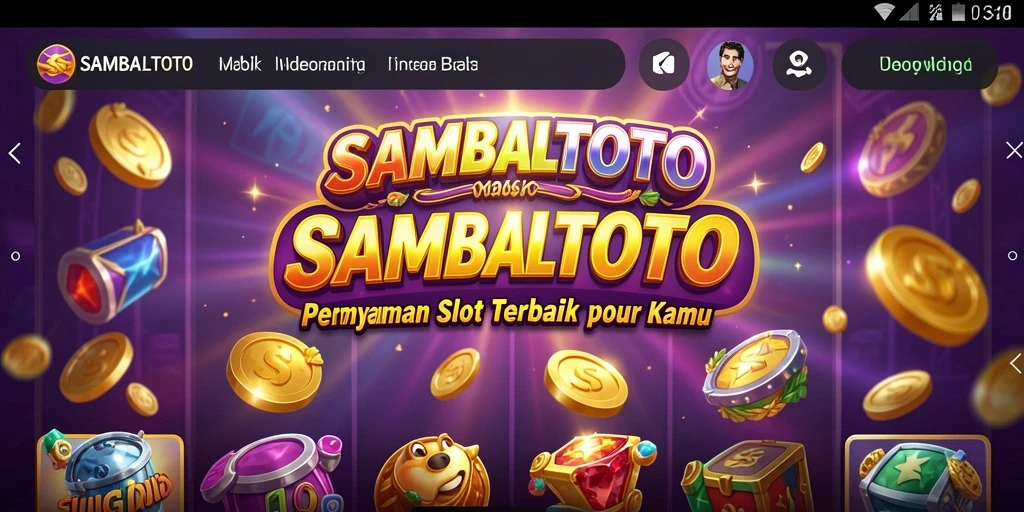 Screenshot gameplay SAMBALTOTO dengan gulungan slot yang menarik.