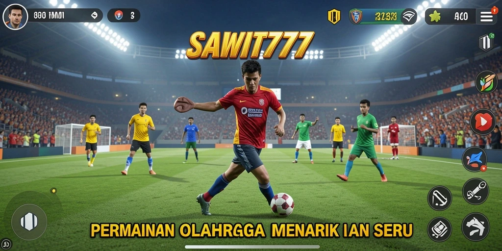 Screenshot utama SAWIT777 dengan aksi olahraga yang menarik.
