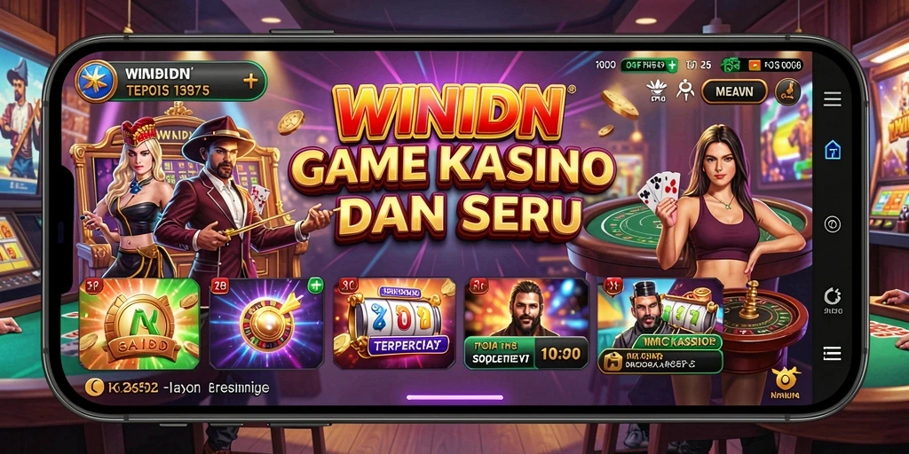 Screenshot gameplay WINIDN menampilkan aksi kasino yang mendebarkan.